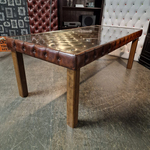 Eetkamertafel Chesterfield, Caleb, bruin