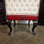 Salontafel Chesterfield, Leeds, rood