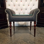 Nachtkastje Chesterfield, Chester, zwart