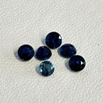 Saffier – Rond geslepen natuurlijke saffieren van 1.03 carat