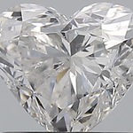 Diamant – 1.01 carat Hart geslepen diamant met een HRD certificaat (ge