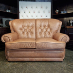 2-Zits Bank Chesterfield, Haeck, roze, bruin