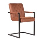 Set van 6 eetkamerstoelen, Label51, Milo, Cognac