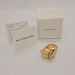 Balenciaga goldplated ring inclusief doos