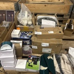 Partij (online) winkelvoorraad w.o. verlichting, fitness schijven