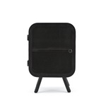 Nachtkastje, linksdraaiend, zwart