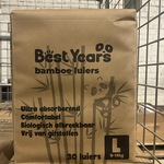 Ca. 1800x Bamboe luier maat L 9-14 kg, Best Years