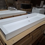 8x Wastafel Cortona, glans wit