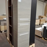 Hoge kast grijs eiken