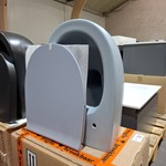 Wandcloset Globo, blauw grijs