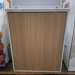 Fonteinmeubel wit/eiken