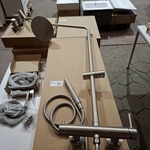 2x  Regendoucheset opbouw, rvs