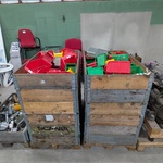 Partij magazijnbakken, diverse modellen