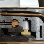 2x Wastafelkraan inbouw, brons