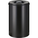 V-part Vlamdovende Papierbak 110 ltr Steel Zwart