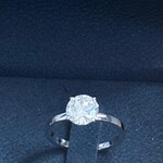 witgouden ring met diamant, 2,07 karat, Wit, Nieuw