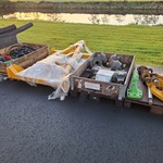 4x Pallet met o.a. K80 koppeling