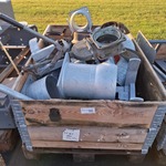 Pallet met bemester onderdelen