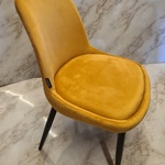 4x Eetkamer stoel velvet, Geel, 2025