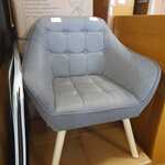 1 persoons linnen scandinavisch bankje, Grijs, 2025