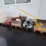 5x pallet diverse ijzerwerk
