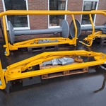 Mestslanghaspel in onderdelen