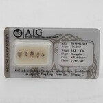 5x Navette geslepen diamant, totaal 0.63 karaats (VVS-Si)