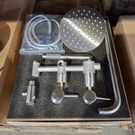 Regendoucheset, inbouw, RVS geborsteld