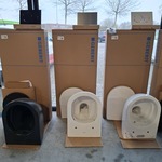 Toilet-set Geberit/Duravit, D-NEO, Mat wit