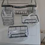 Ca. 69x Set van 4 douche rekjes, Zwart