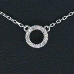 Witgouden hanger met diamant