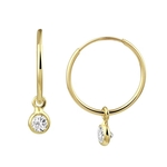 Marie Celeste Oorringen zirkonia 11.5mm Goud