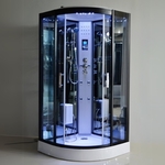 Stoomcabine Vonato met massagejets Zwart & wit