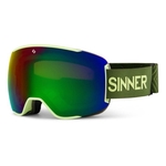 Sinner Snowflake Skibril Zwart incl 2 lenzen