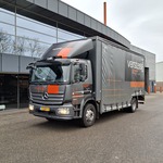 Vrachtwagen v.v. schuifzeilopbouw, Mercedes-Benz, Atego, 2019