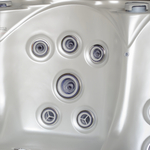 Outdoor Spa Vonato Vrijstaand 5 persoons bad Wit bad met antraciete s