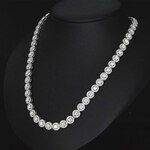 Witgouden collier met diamanten en briljanten 12.50 carat