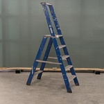 Werktrap 4 treeds met bordes