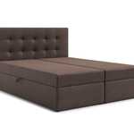 Boxspring bed met opbergfunctie, Bruin, 2025