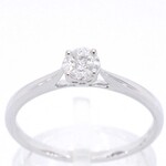 Witgouden ring met diamant