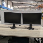 2x Monitor, Eizo, Flexscan S2402W, Zwart, 2010