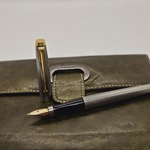 Zilveren Parker 75 Cicele vulpen met 14kt gouden nib