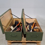 Divers gereedschap in 2x transportkist