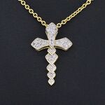 Gouden hanger met diamanten, excl. ketting