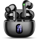 ZZU draadloze Oordopjes Bluetooth Zwart