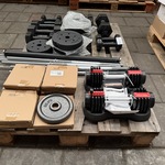 Pallet halterschijven en dumbbells
