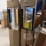 2x Hoge badkamerkast met spiegel 350×1750 mm