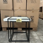 Pallet bijzettafels metaal, glas (9x set van 2) Crate & CarGo