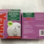 Hitte- en rook- en koolmonoxidemelders en Brandblussers