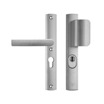 AXA Veiligheidsbeslag Smal Aluminium geslepen PC55 met kerntrekbeveili